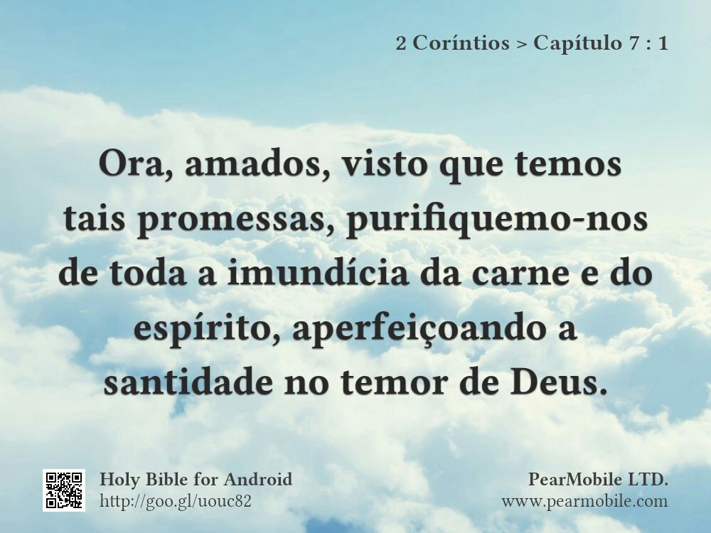 2 Coríntios, Capítulo 7:1